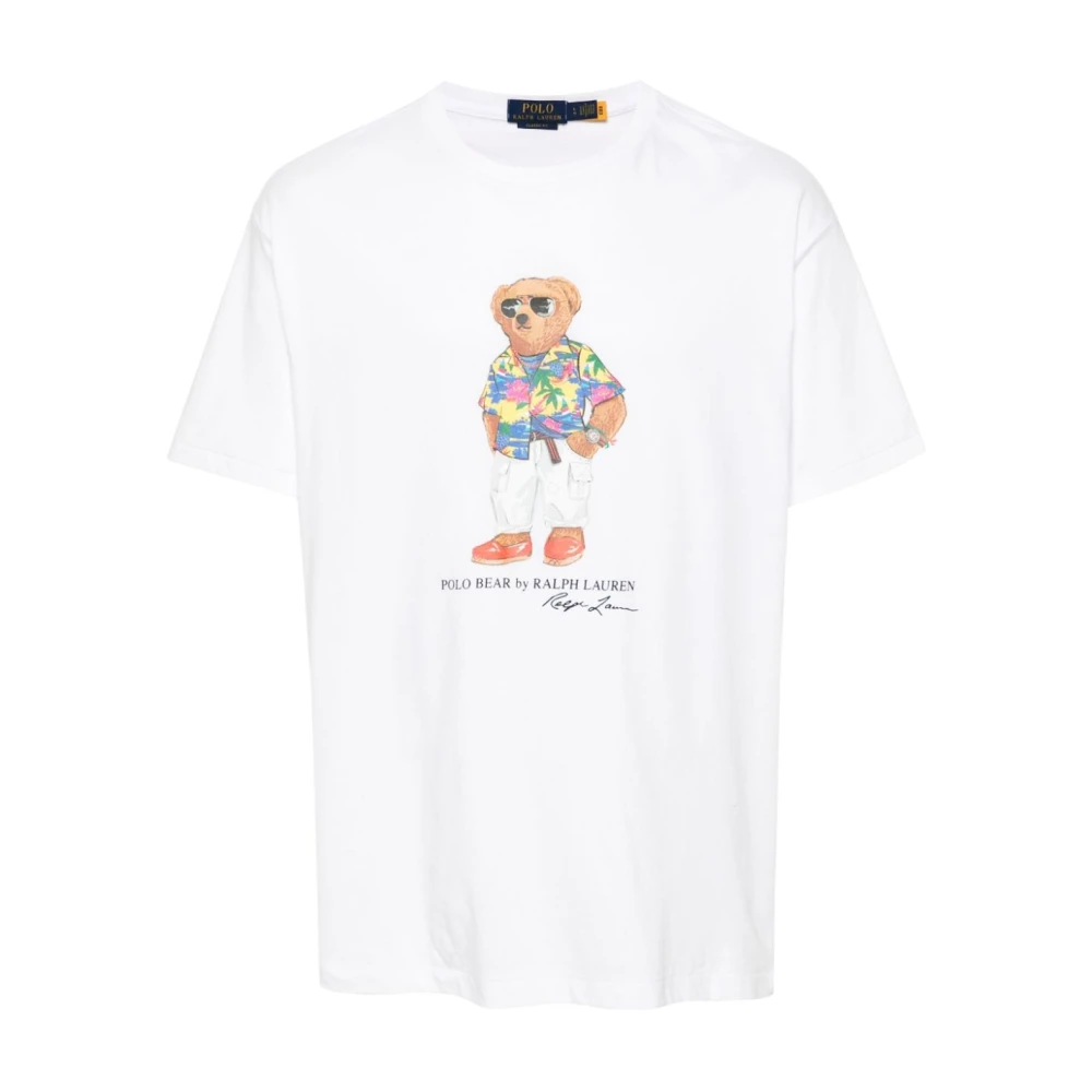 Ralph Lauren Polo Bear Wit T-shirt White Heren