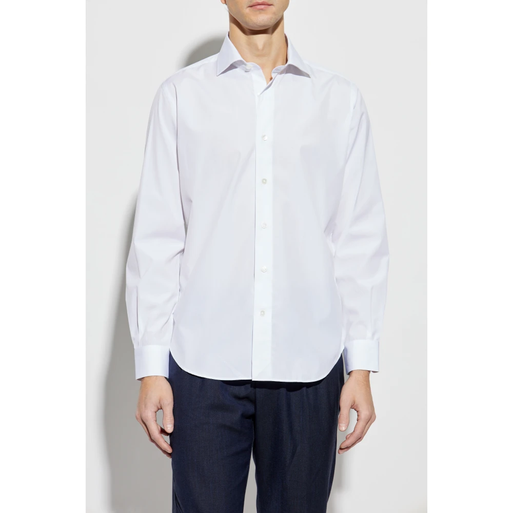 Eleventy Katoenen shirt White Heren