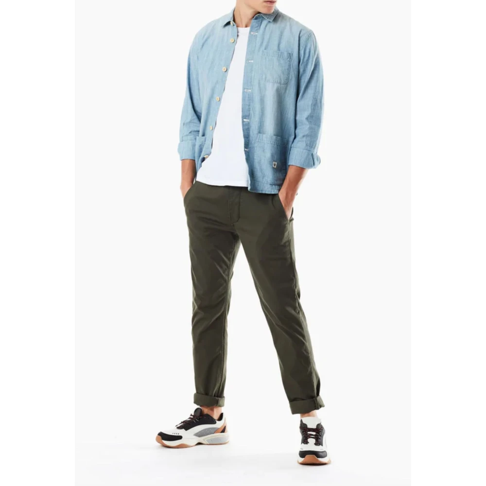 Dockers Skinny Flex Broek voor Mannen Green Heren