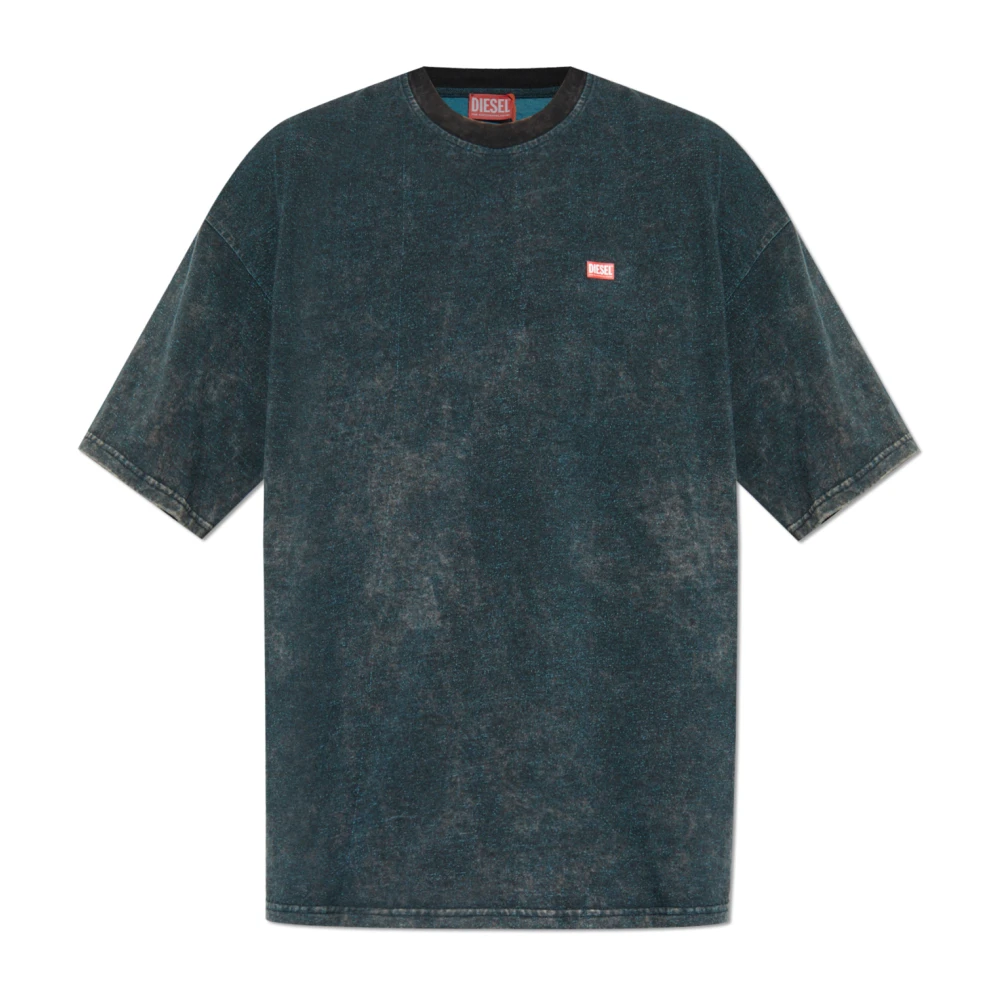 Diesel Herr Blå Toppar Xl, Bomull, T-Boxt-T4 T-Shirt