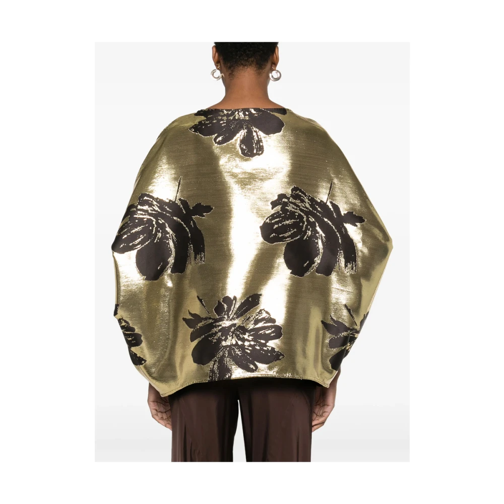 Gianluca Capannolo Bloemenmotief Crew Neck Top Yellow Dames