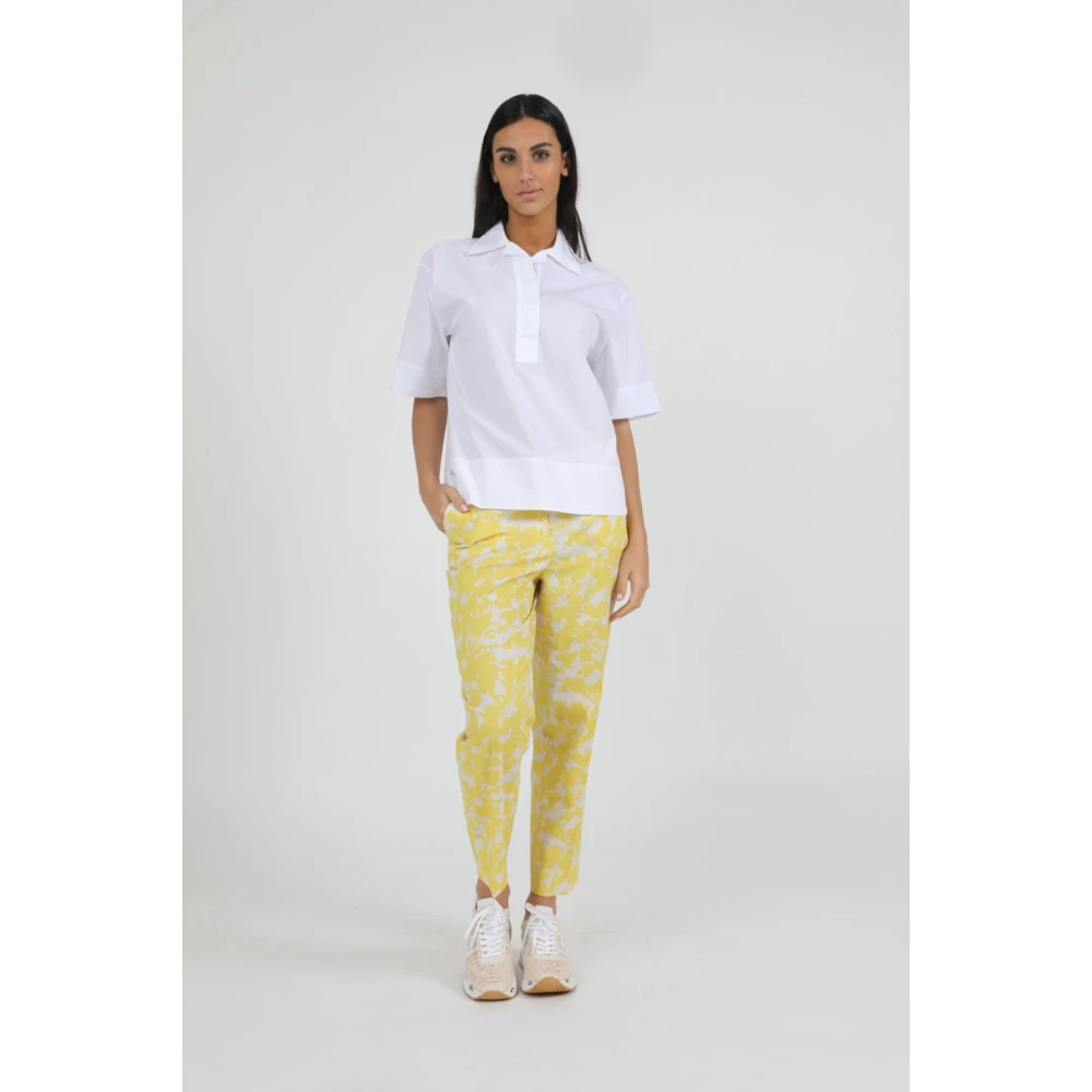 Via Masini 80 Stijlvolle Broek Yellow Dames