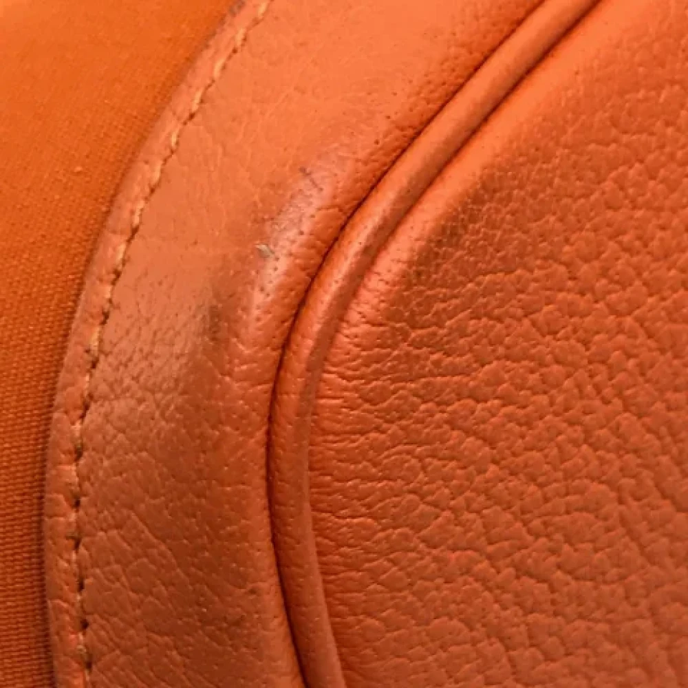 Hermès Vintage Pre-owned Leather shoulder-bags Orange Dames