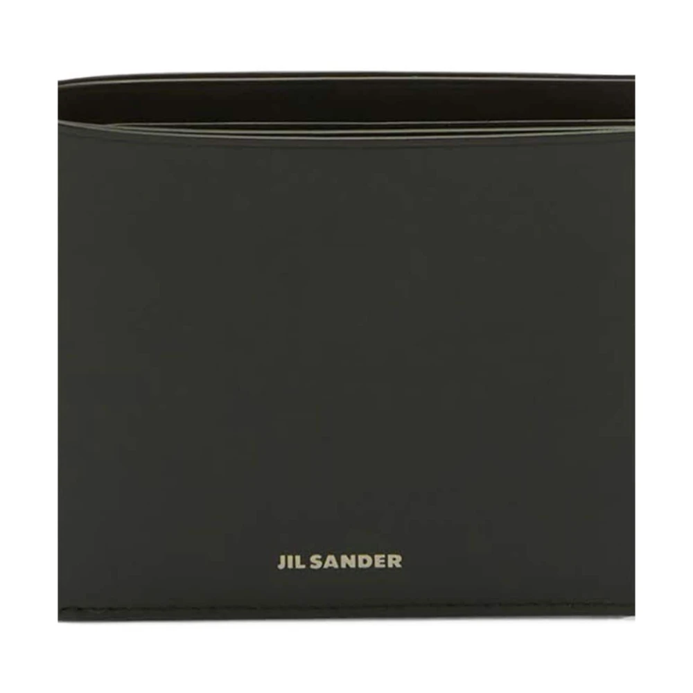 Jil Sander Stijlvolle Herenportefeuilles in Zwart Black Heren