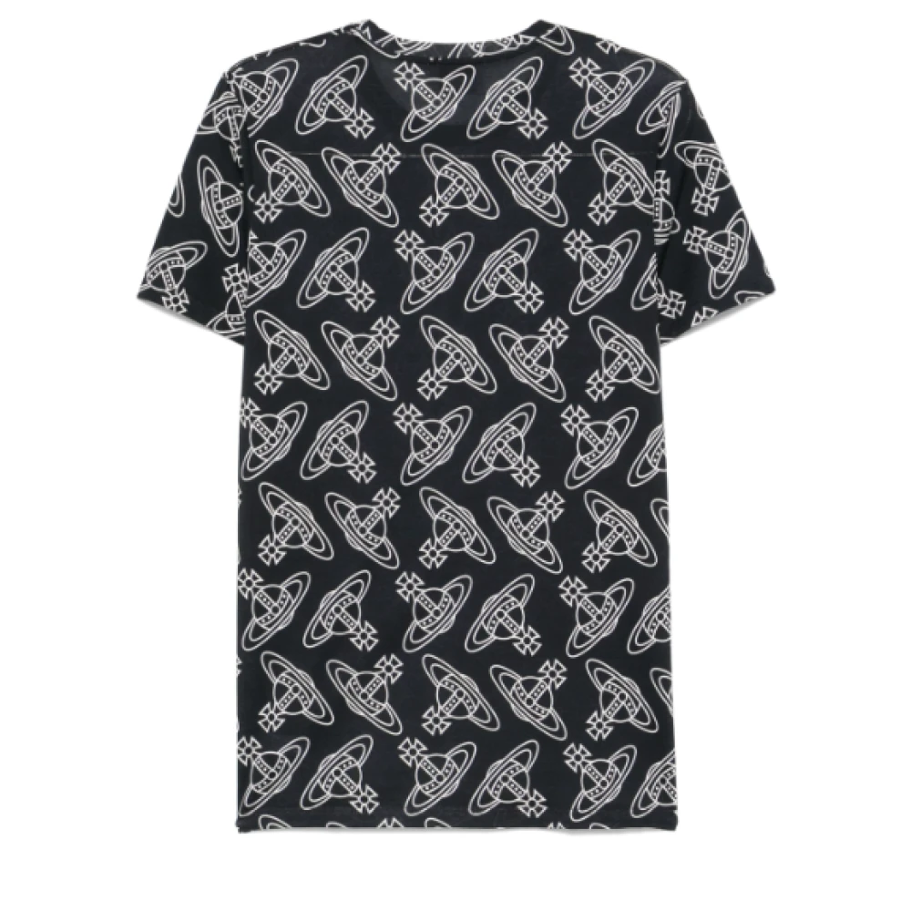 Vivienne Westwood Zwarte Ondershirt met Orb Voering Black Heren