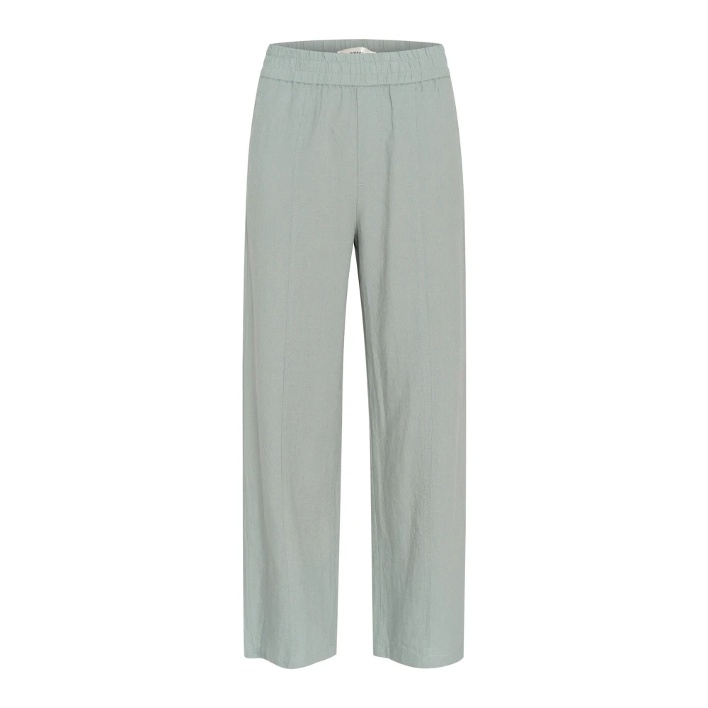 InWear Woestijn Groene Wijde Pijp Broek Green Dames