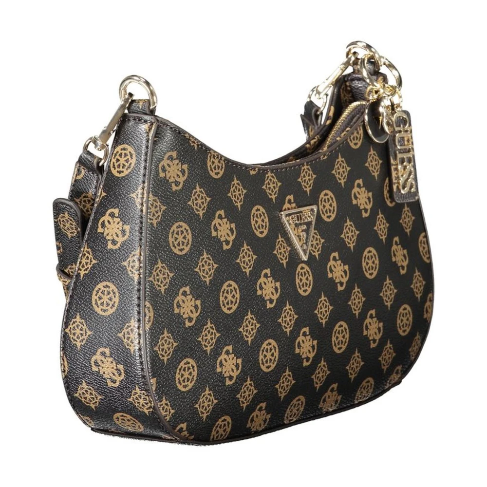 Guess Gevlochten detail polyethyleen handtas voor vrouwen Brown Dames