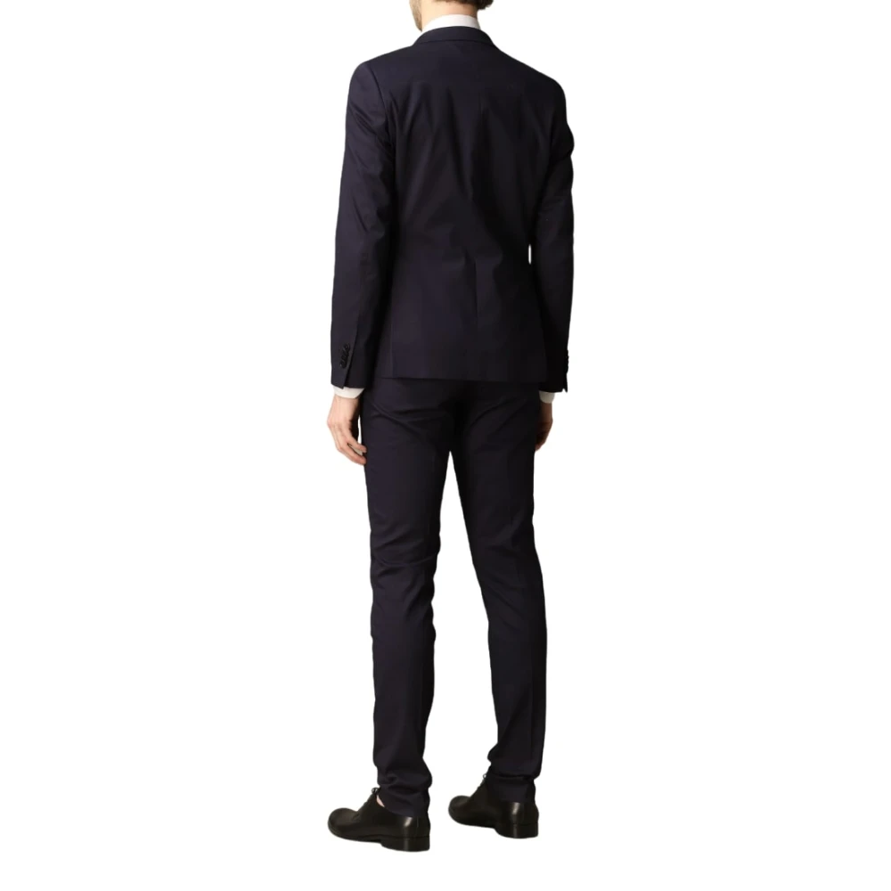 Manuel Ritz Elegant Suit Set for Men Blue Heren