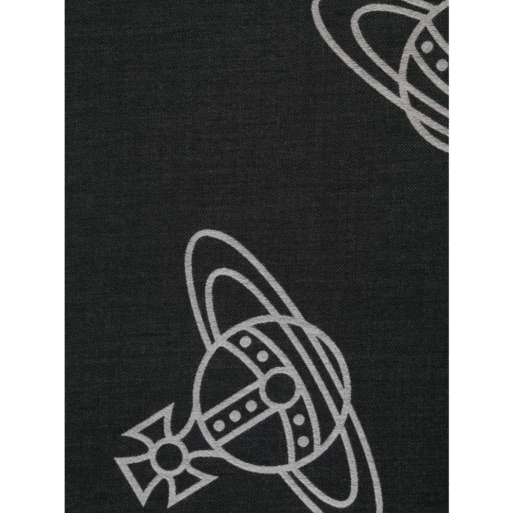Vivienne Westwood Zwarte Sjaals voor Mannen Black Heren
