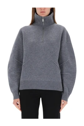 Half-Zip Mock Neck Sweater