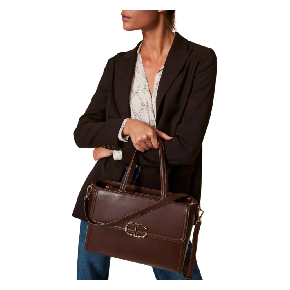 Twinset Bruine Tassen voor Stijlvolle Look Brown Dames