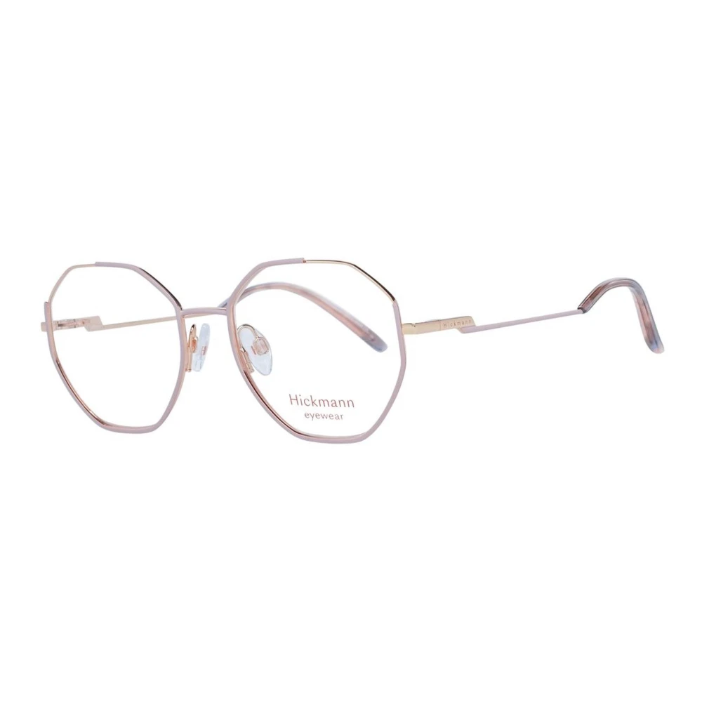 Ana Hickmann Roze Metalen Ronde Optische Frames Vrouwen Pink Dames