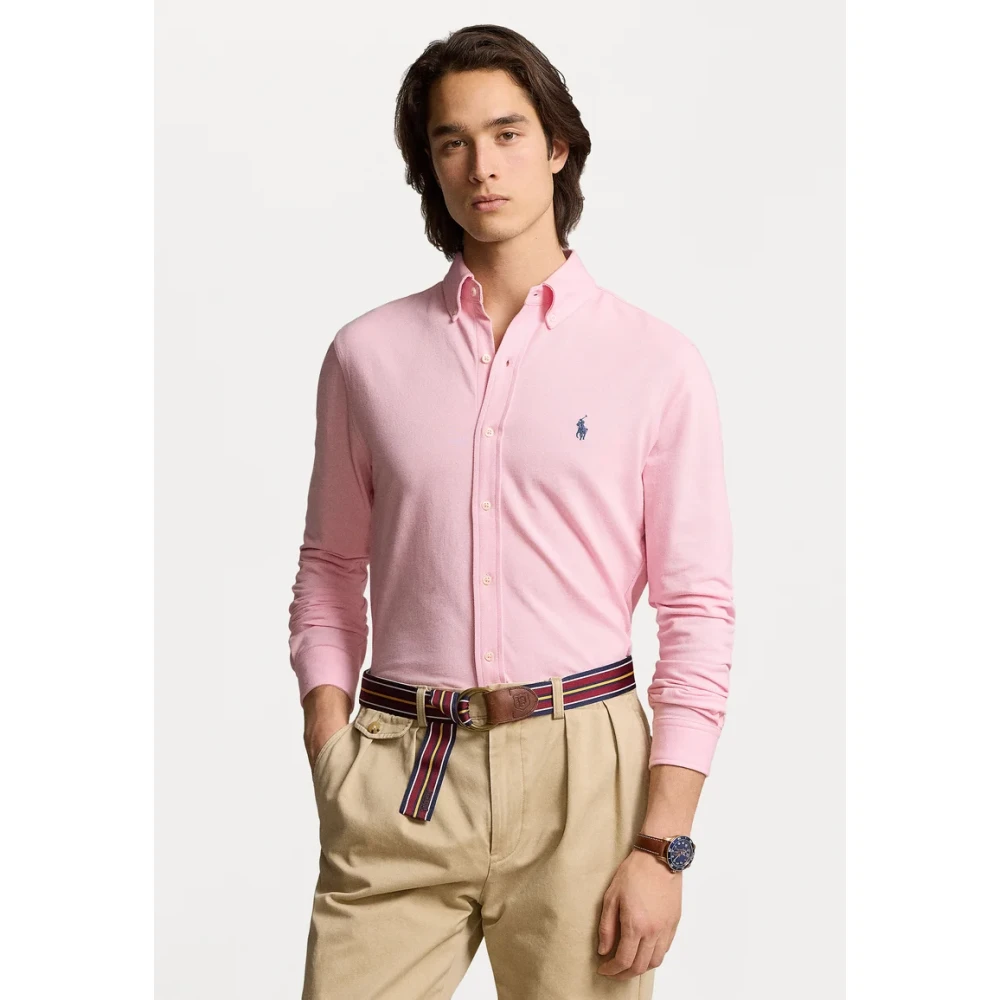 Ralph Lauren Roze Overhemd Klassieke Elegantie Pink Heren