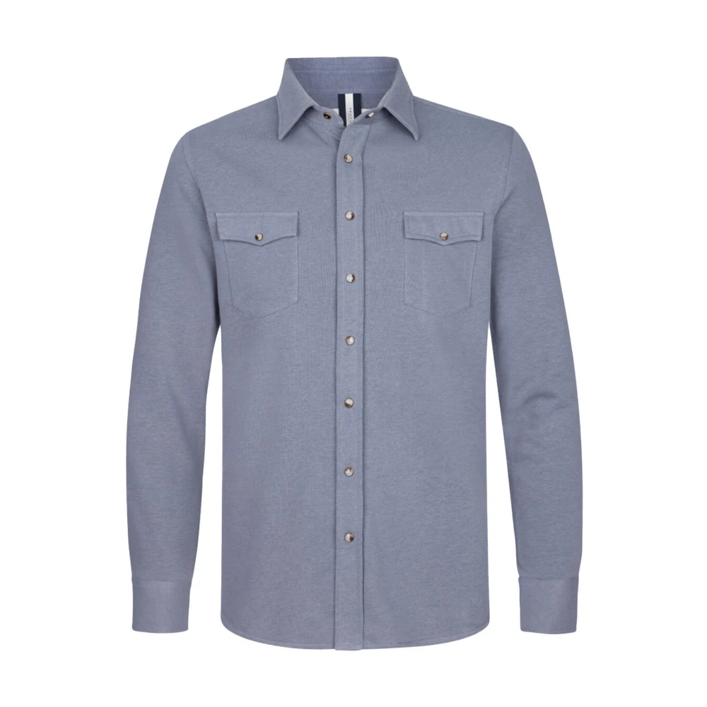 Profuomo Western Blue Overshirt Blue Heren
