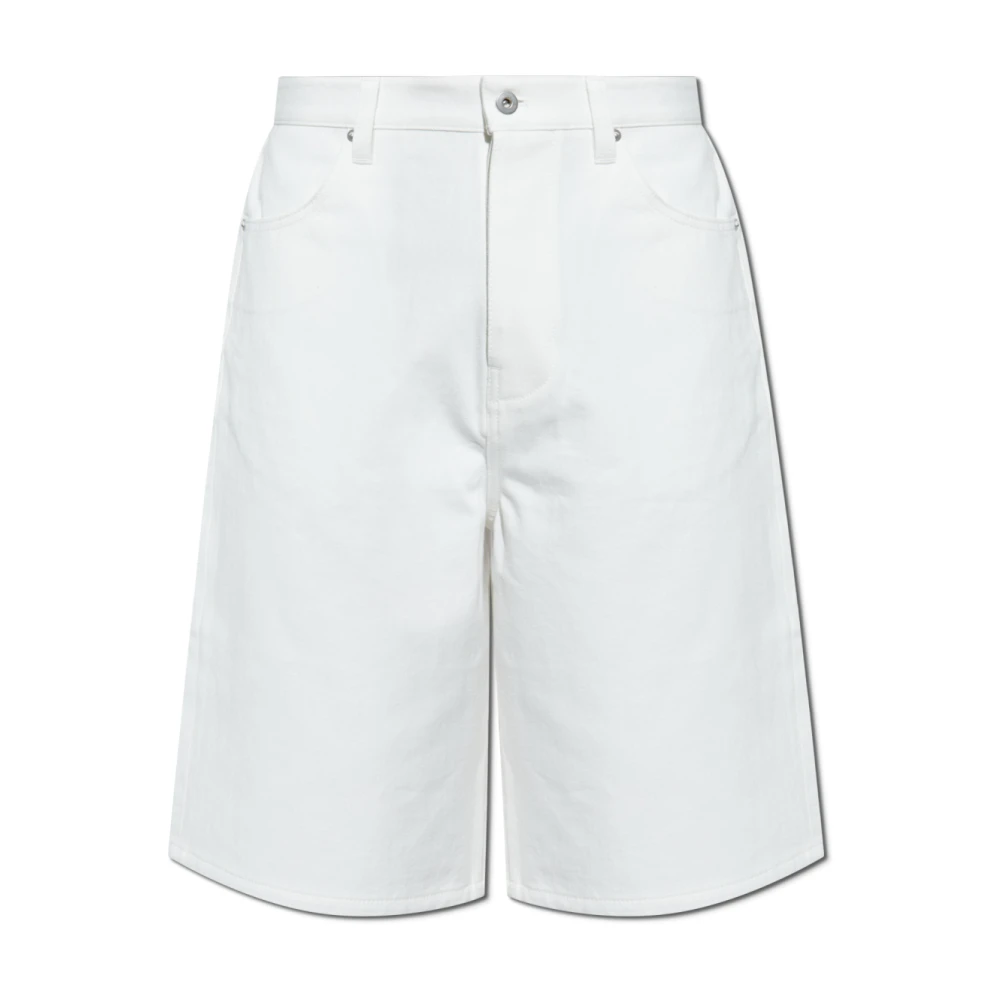 Jil Sander Bermuda shorts met logo White Heren