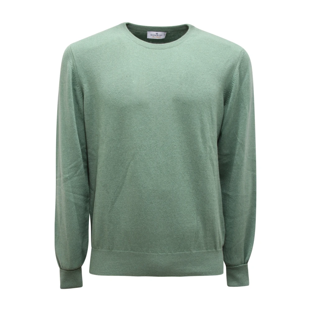 Sonrisa Cxxm63k0gt80qhg9999 Jumper - Male - Round-Neck Knitwear - Green - L - Knitwear