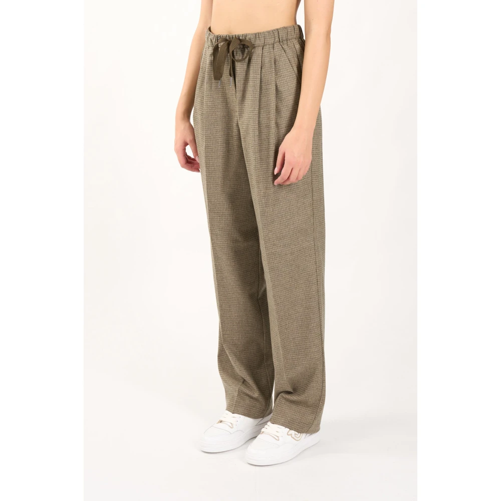 pinko Wollen joggerbroek tijdschriftmodel Brown Dames