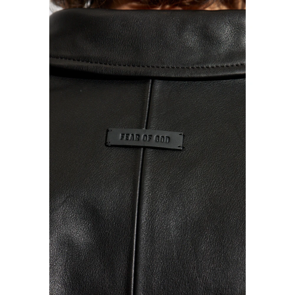 Fear Of God Leren jas Black Heren