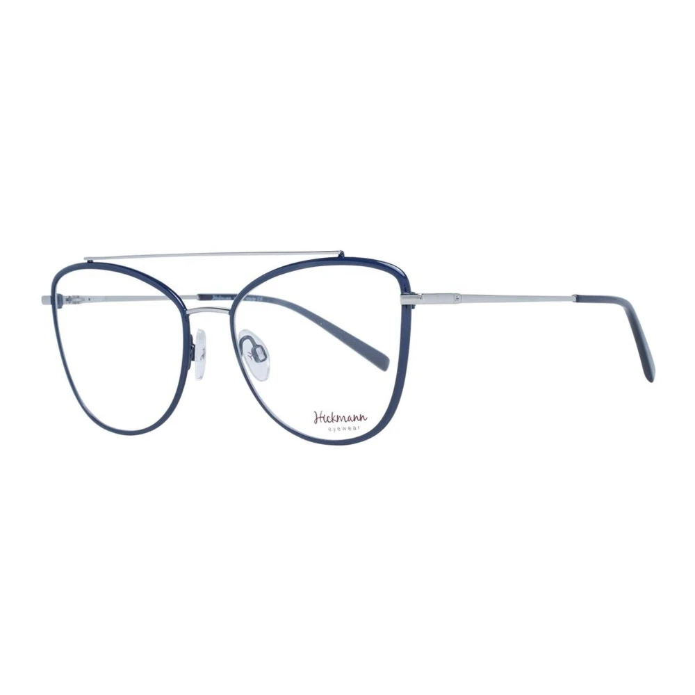 Ana Hickmann Blauwe Aviator Metalen Optische Frames voor Vrouwen Blue Dames