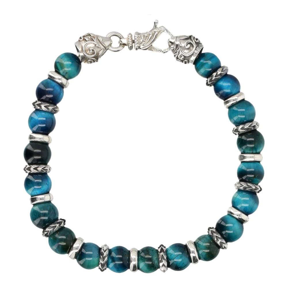 Arabesque Beaded Bracelet Blå Smykker