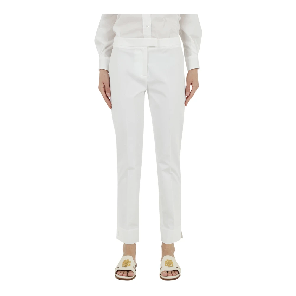 Eleventy Slim-fit Trousers White Dames