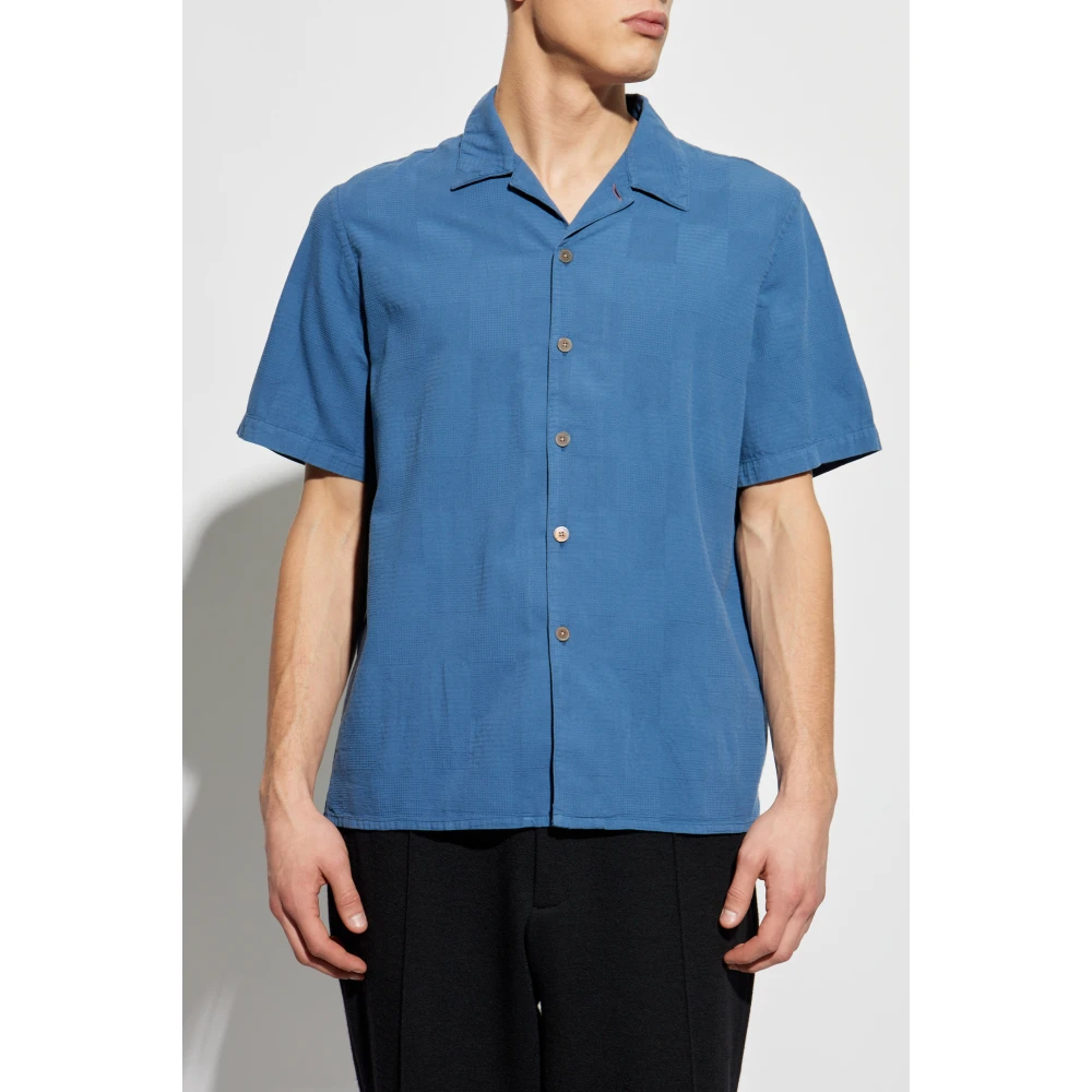 PS By Paul Smith Katoenen korte mouwen shirt Blue Heren