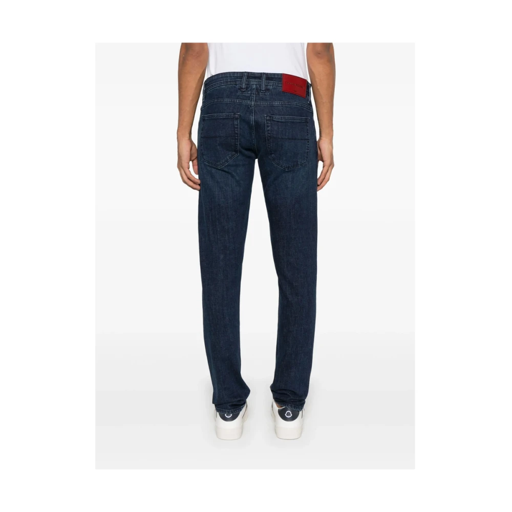 Tramarossa Indigo Blauwe Knoopsluiting Jeans Blue Heren