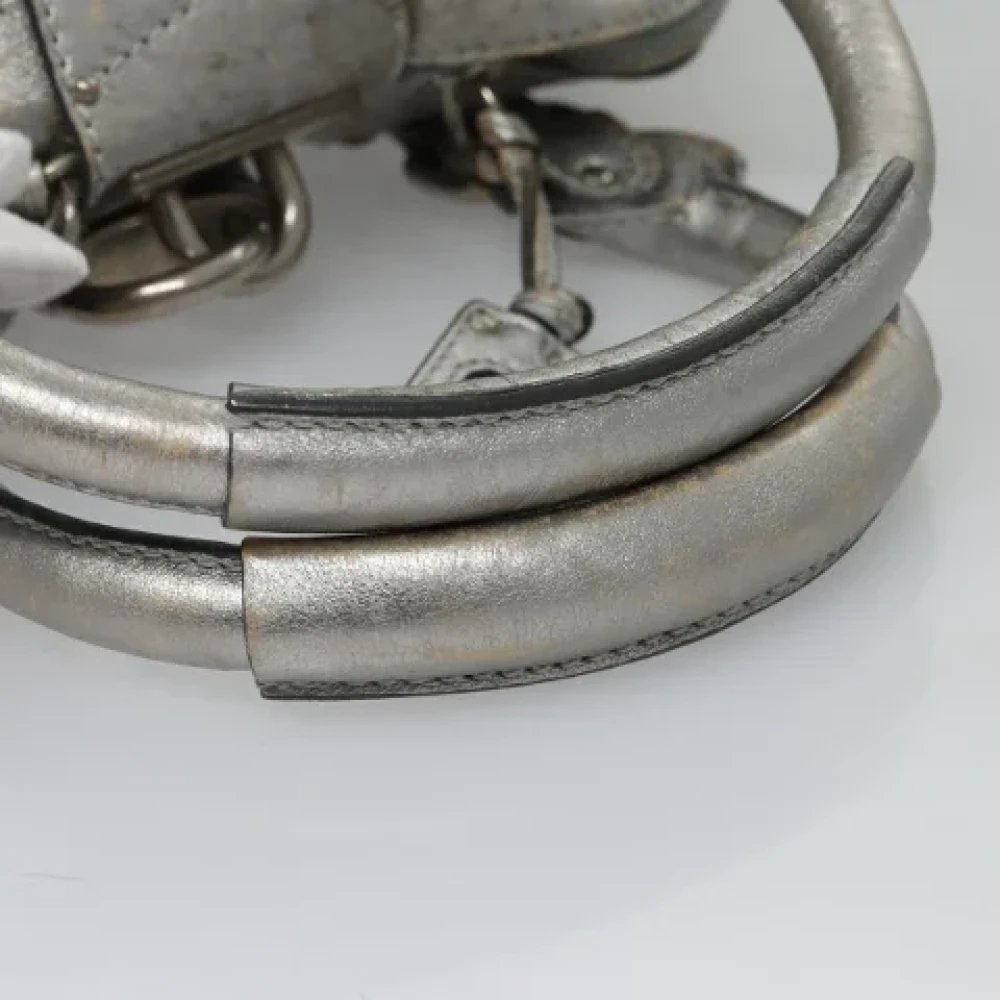 Chloé Pre-owned Leather handbags Gray Dames