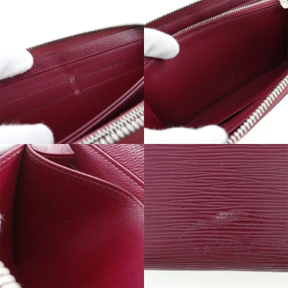 Louis Vuitton Vintage Pre-owned Leather wallets Red Dames