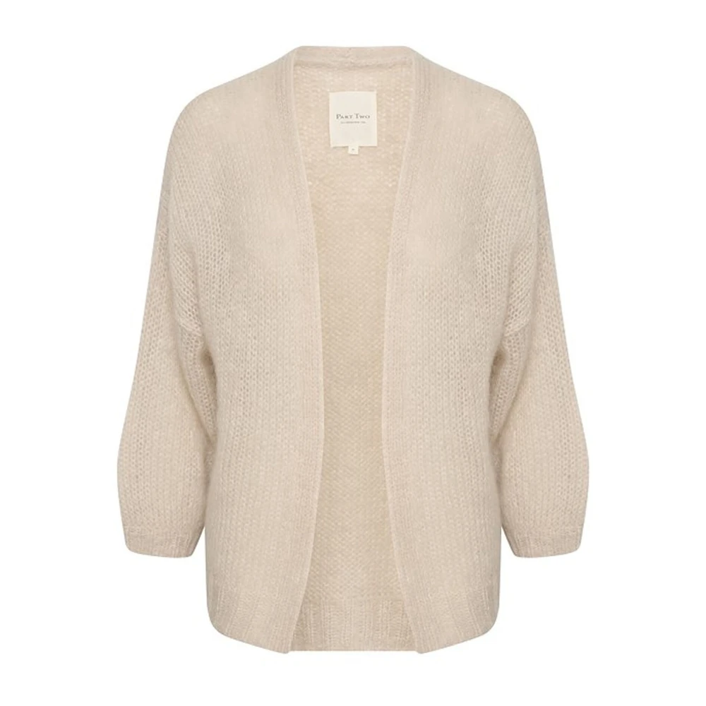 Part Two Women's Beige Whitecap Gray Knit Cardigan - Cardigans - 2XL - Knitwear