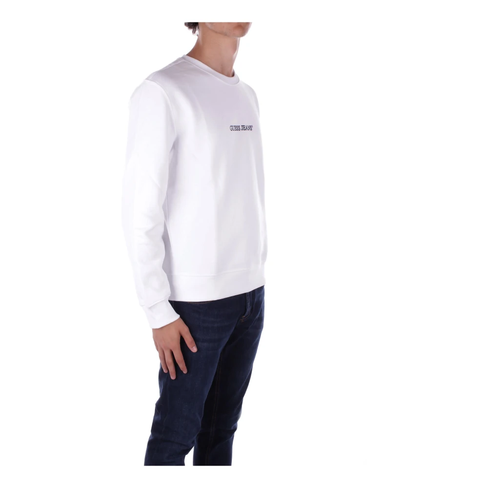 Guess Logo Trui White Heren