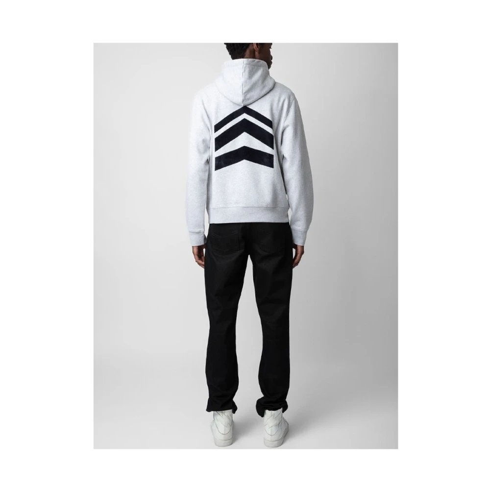 Zadig & Voltaire Stijlvol T-shirt voor mannen Gray Heren