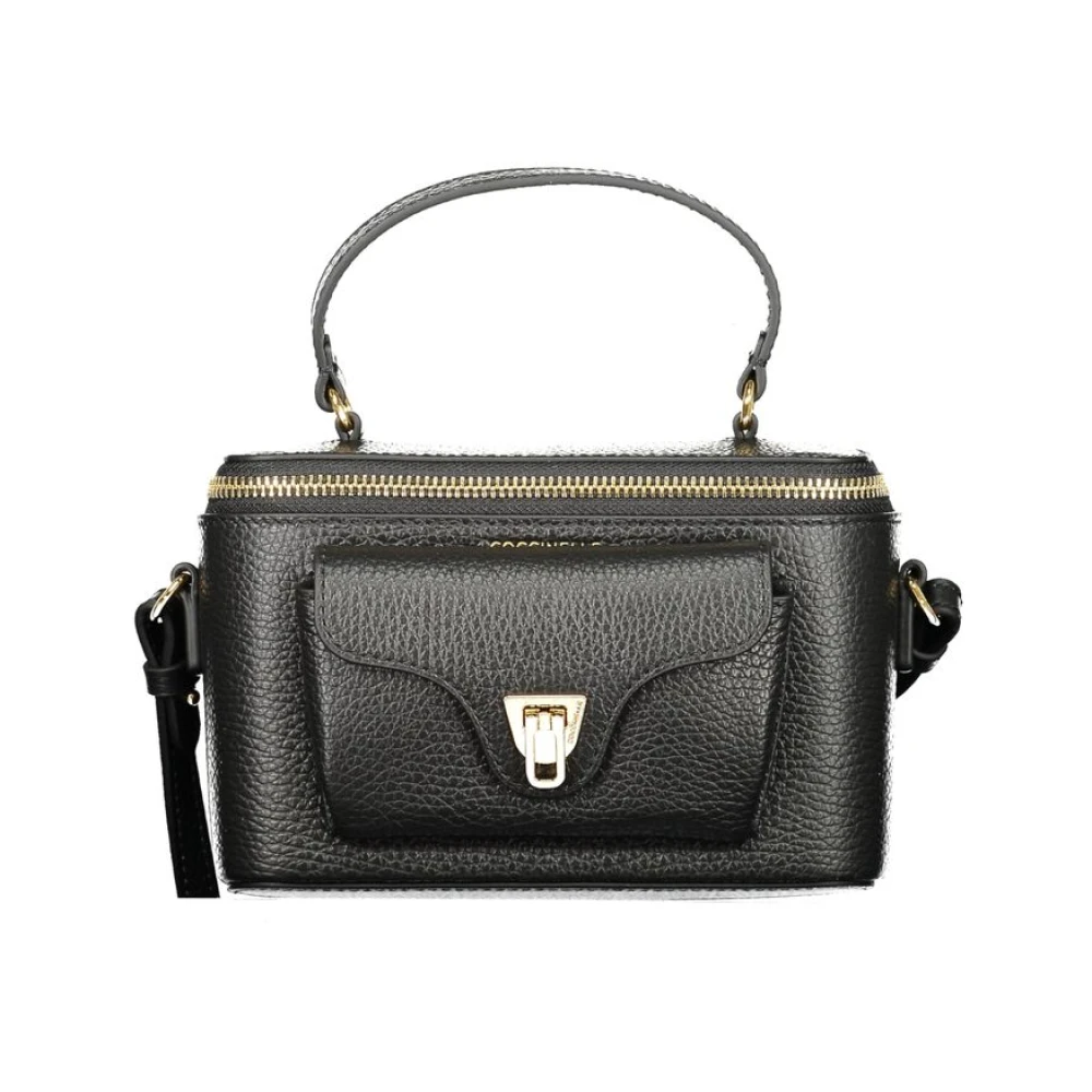 Coccinelle Women's Black Leather Handbag Beat Generation