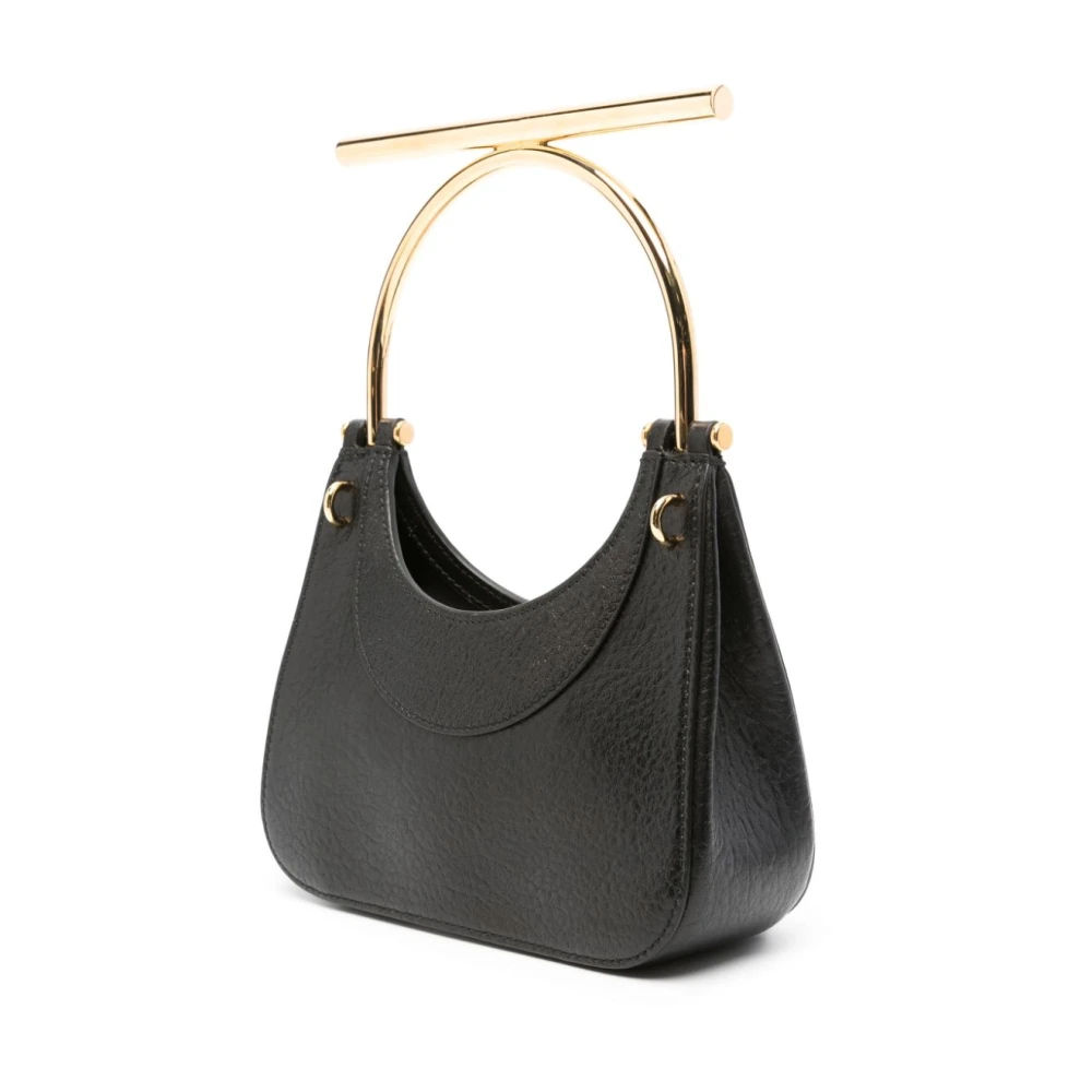 alexander mcqueen Zwarte en gouden schoudertas Black Dames