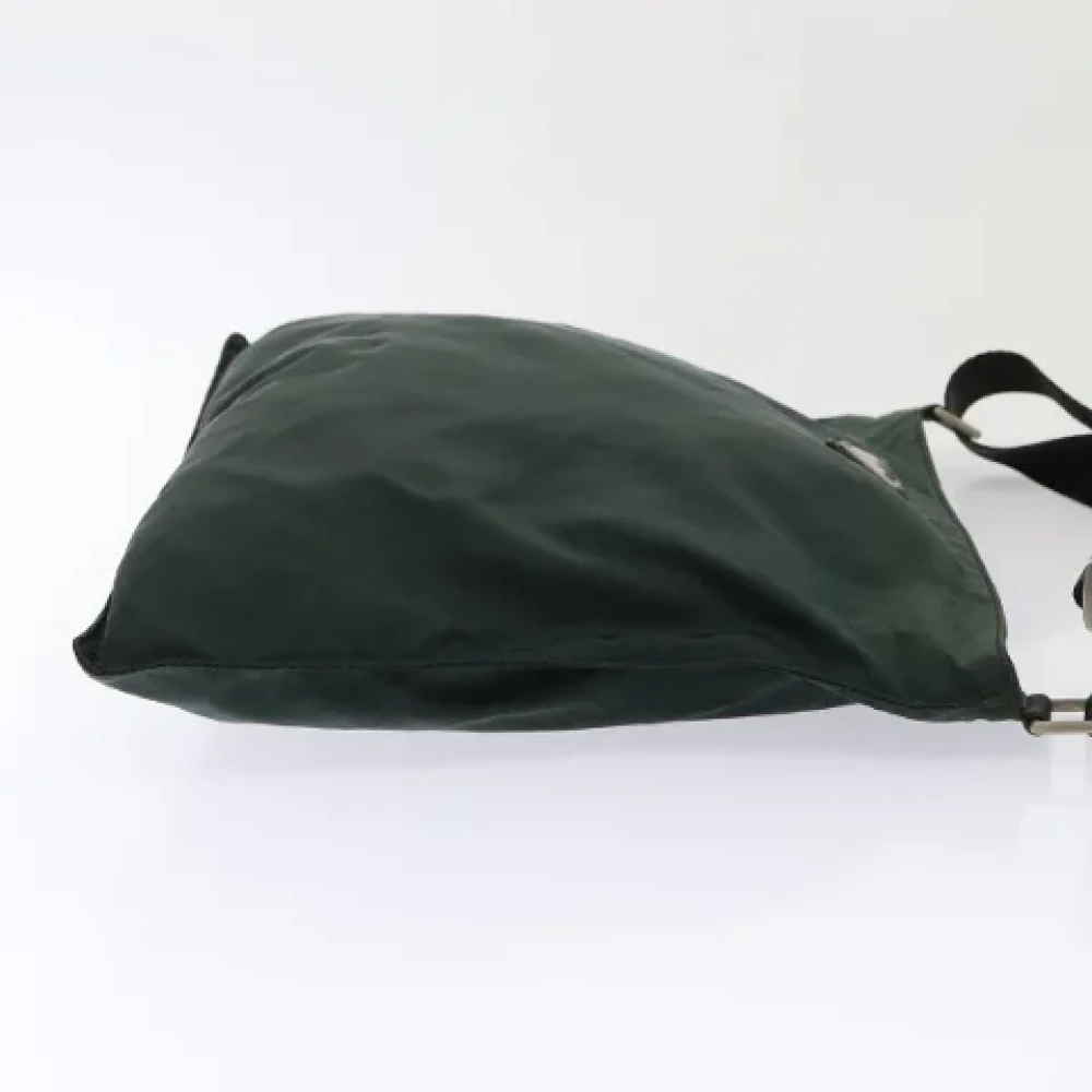 Prada Vintage Pre-owned Nylon prada-bags Green Dames