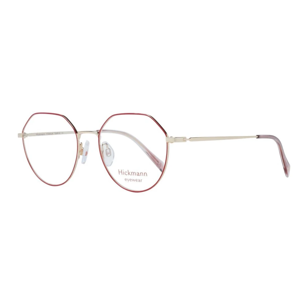 Ana Hickmann Rode Metalen Full-Rim Optische Monturen Red Dames