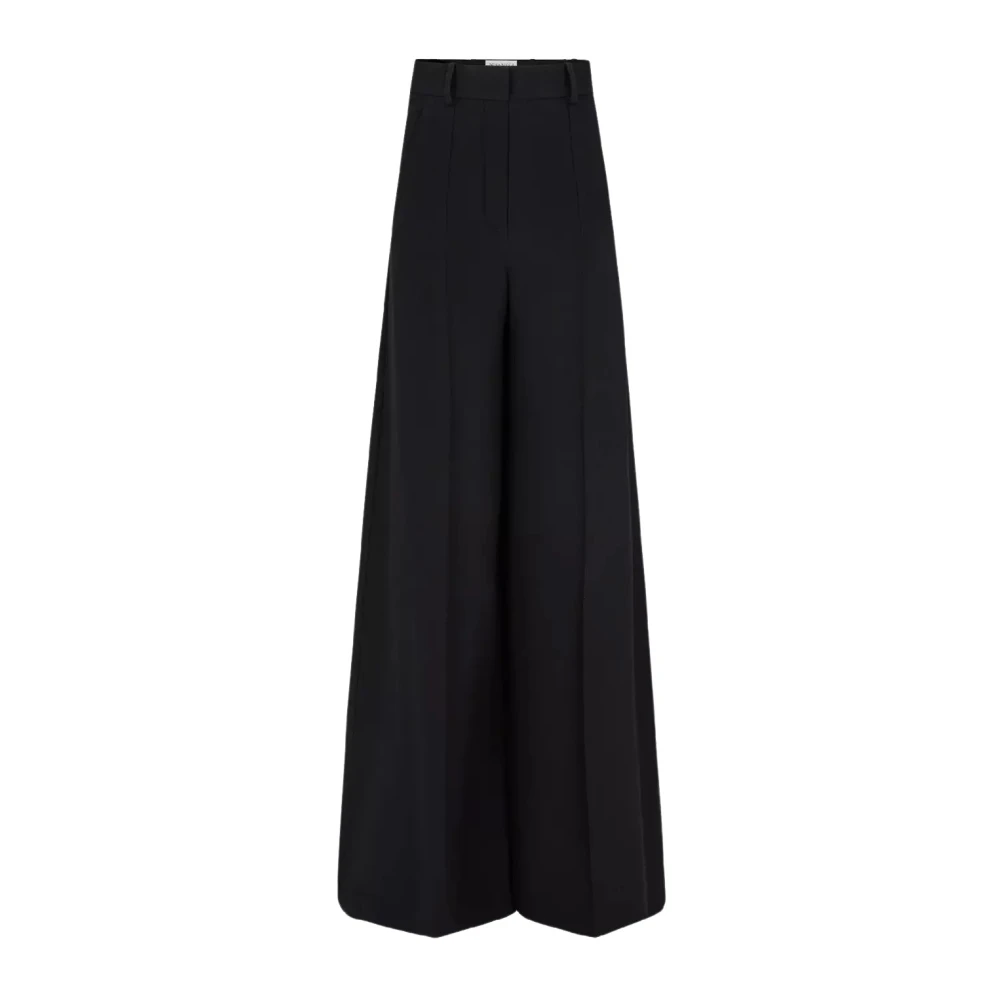 Nina Ricci Zwarte Palazzo Wijde Pijp Broek Black Dames