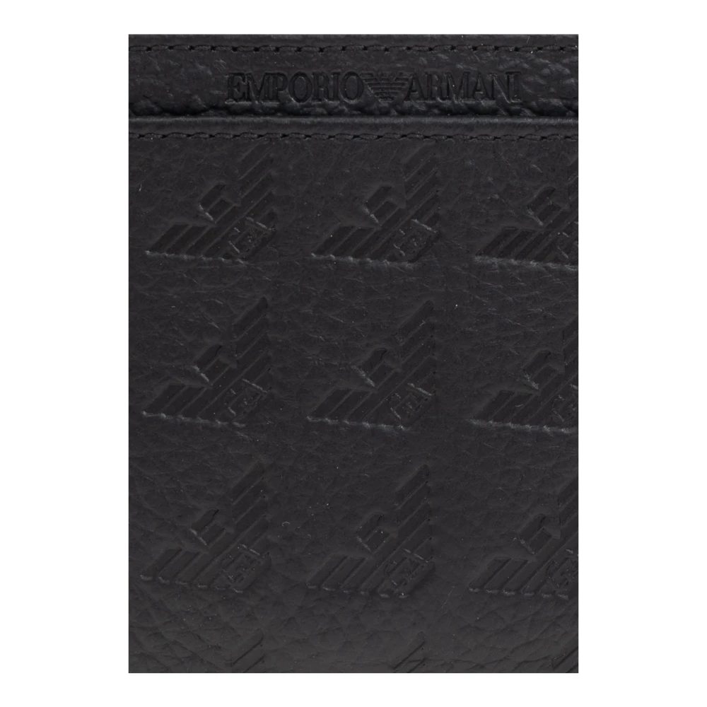 Emporio Armani Kaarthouder met logo Black Heren