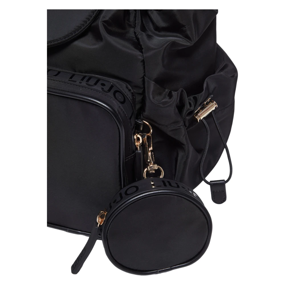 Liu Jo Nylon Rugzak met Logodetails Black Dames