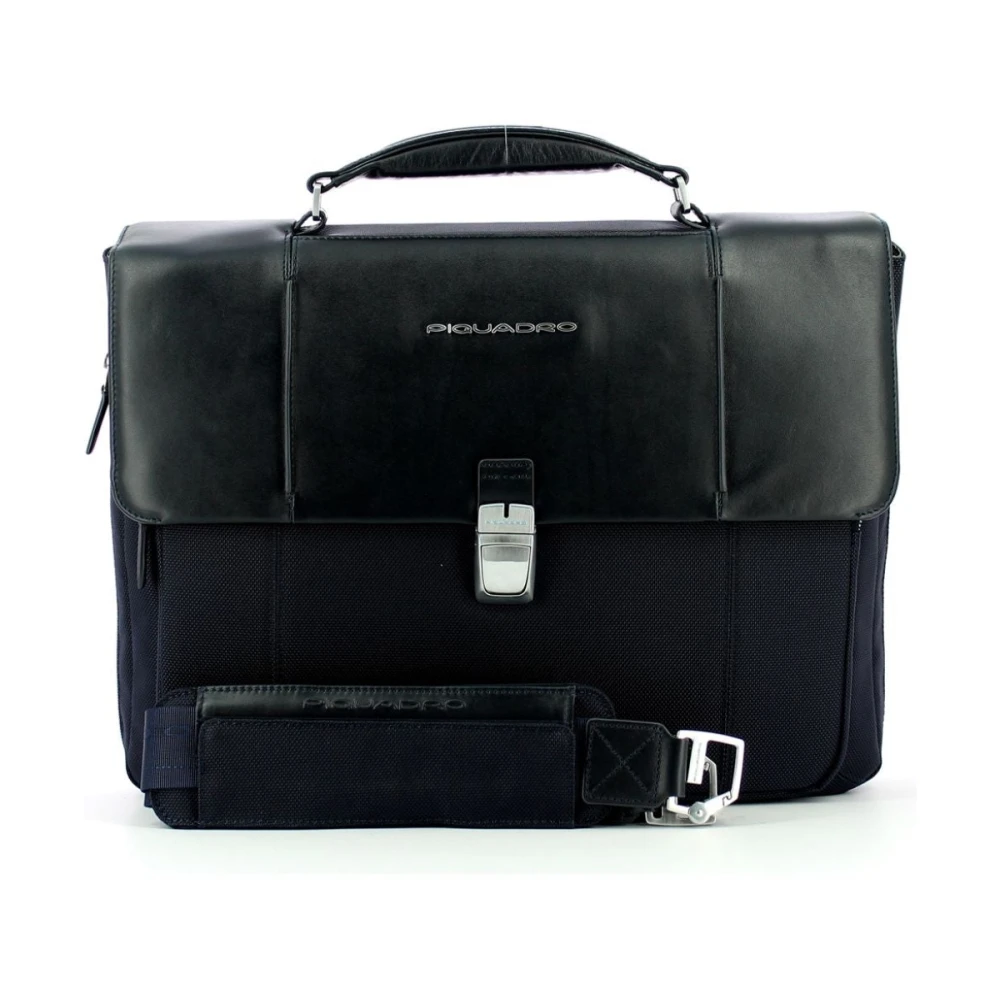 Piquadro Men's Blue Laptop Bags & Cases, One Size, Link2 Expandable 13.0 Briefcase