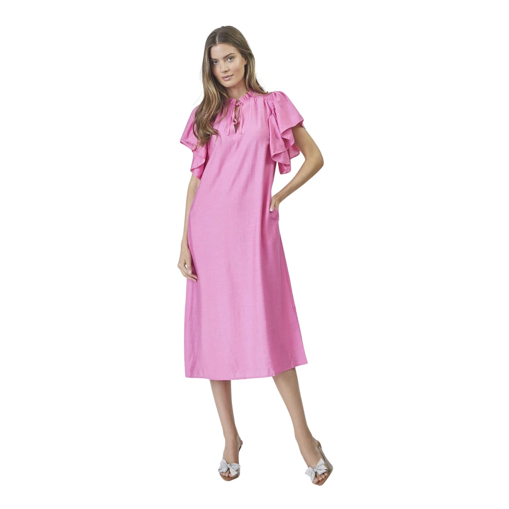 Co'couture Pink Midi Dresses, Female, Xl, Midi Dresses