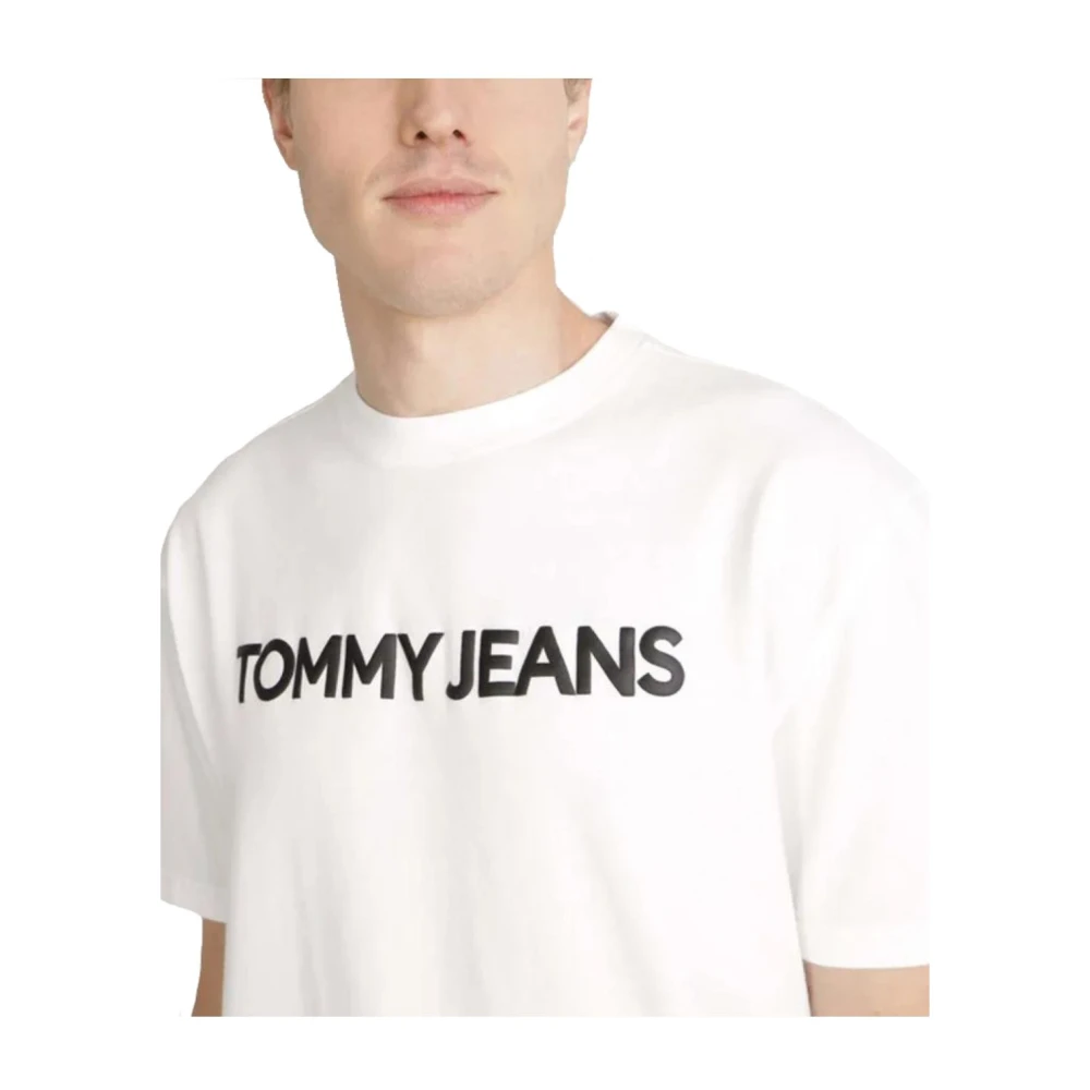 Tommy Hilfiger Klassiek Katoenen T-shirt White Heren