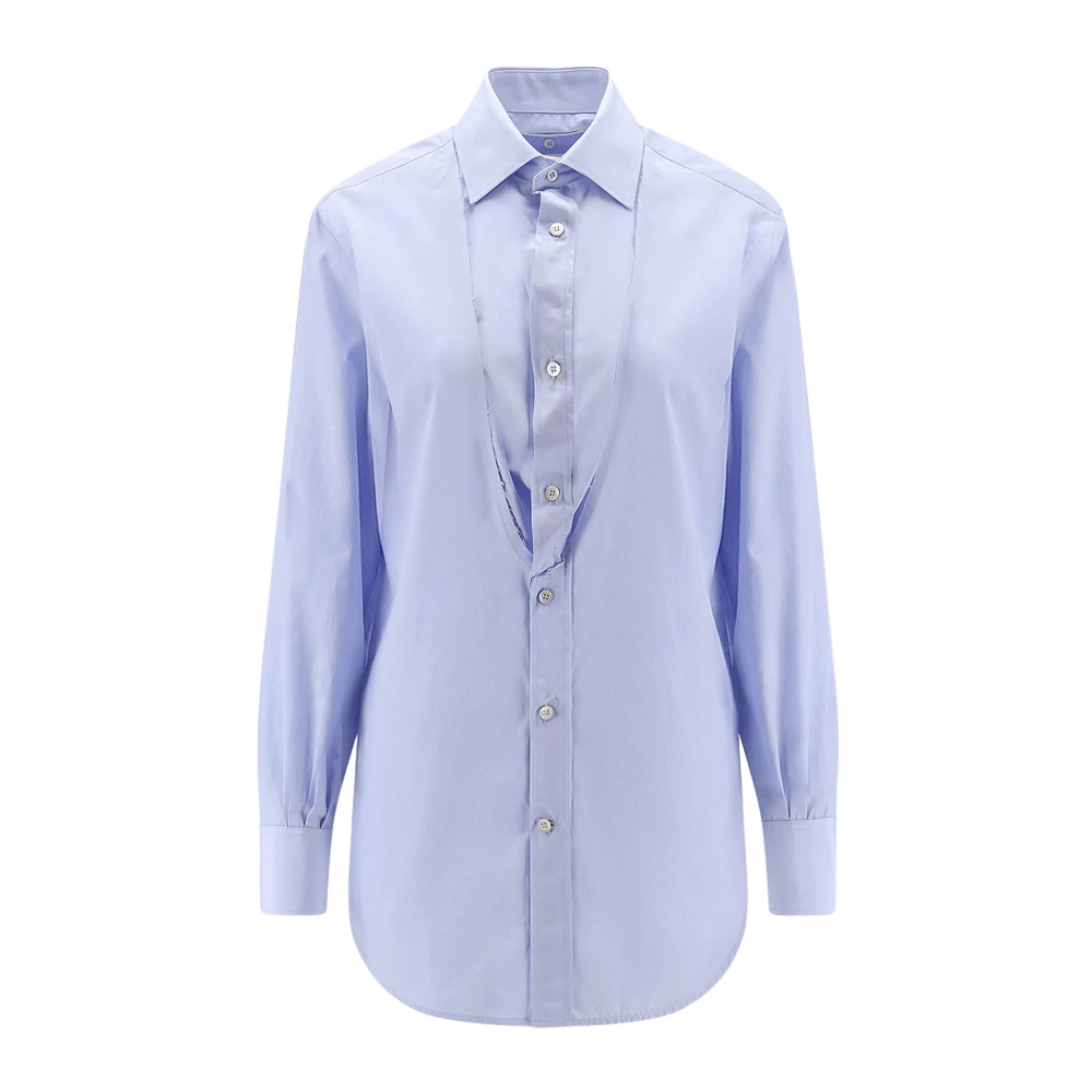 Maison Margiela Men's Blue Shirts White - Formal Shirts - L - Shirts