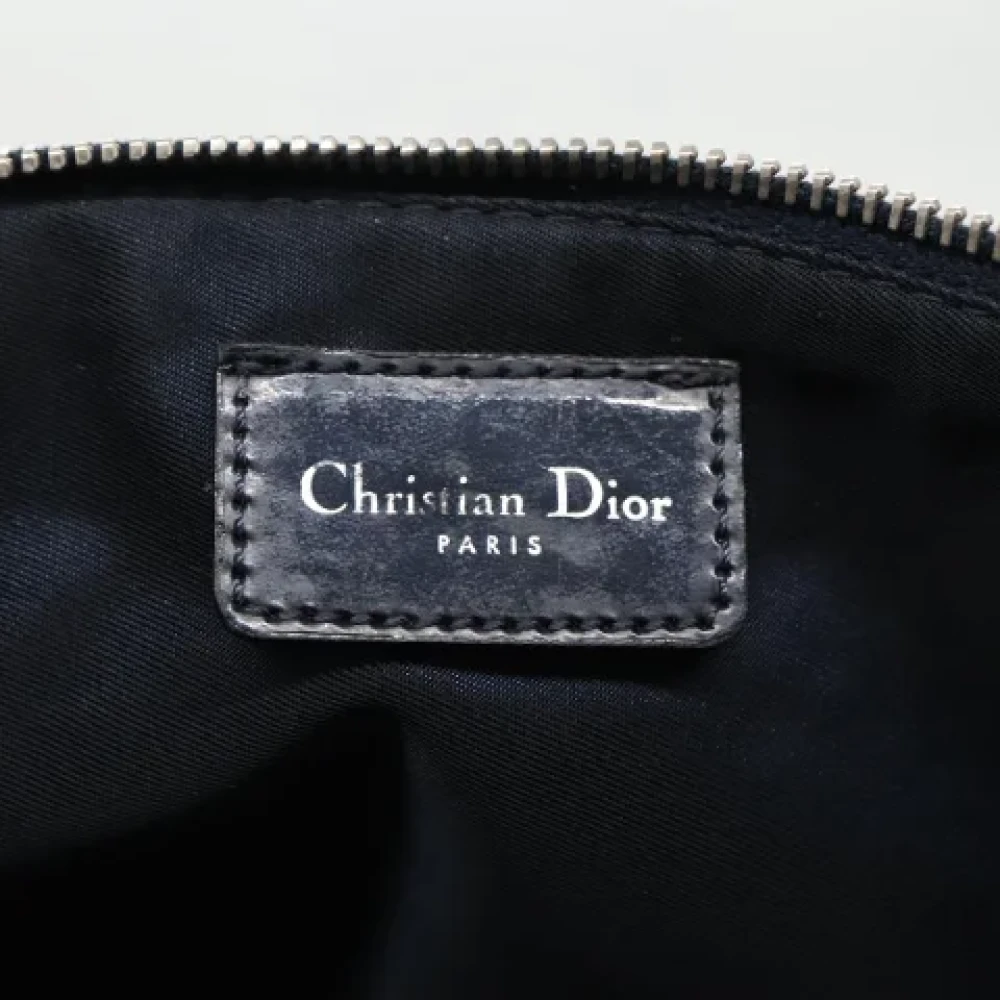 Dior Vintage Pre-owned Canvas clutches Blue Dames