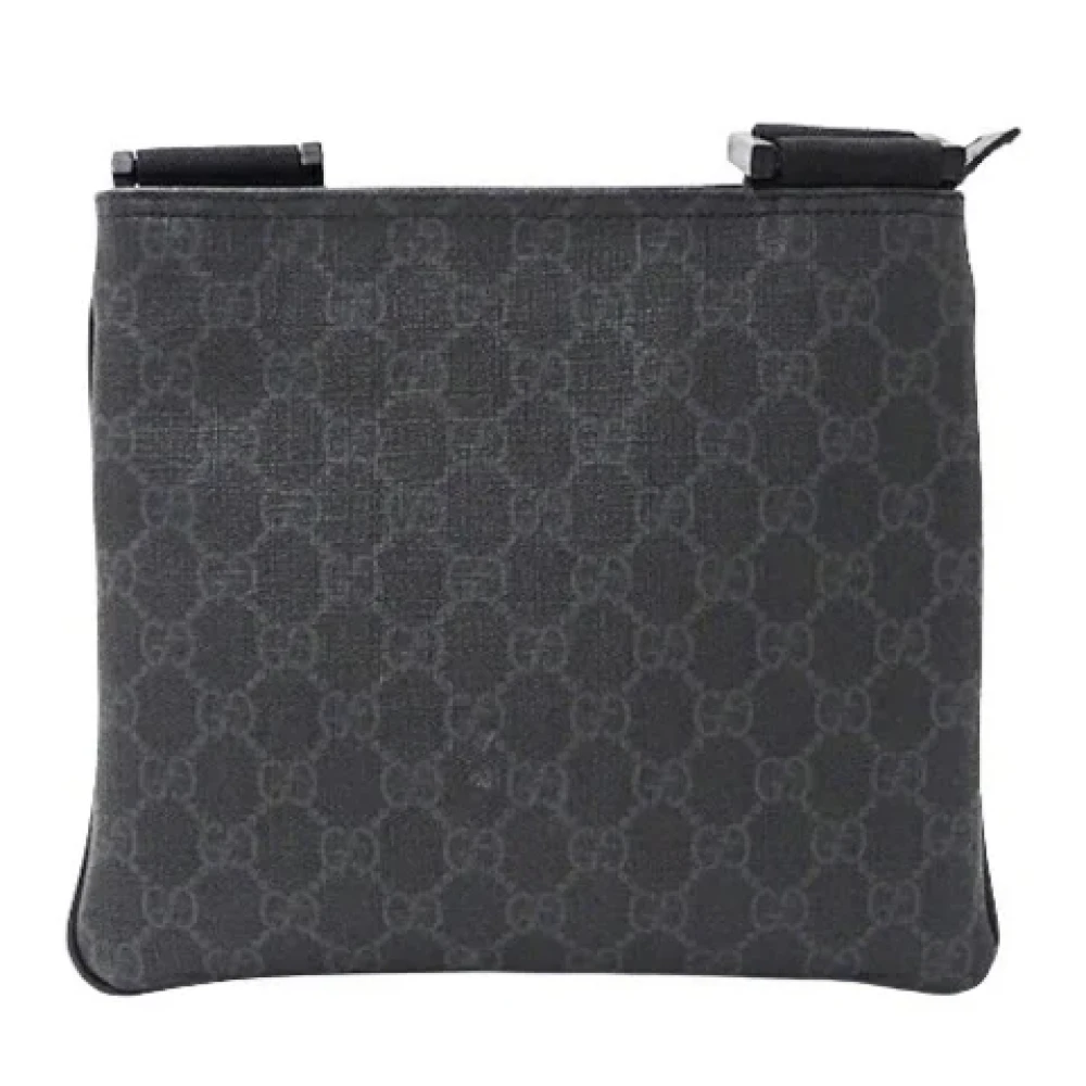 Gucci Vintage Pre-owned Canvas shoulder-bags Black Dames