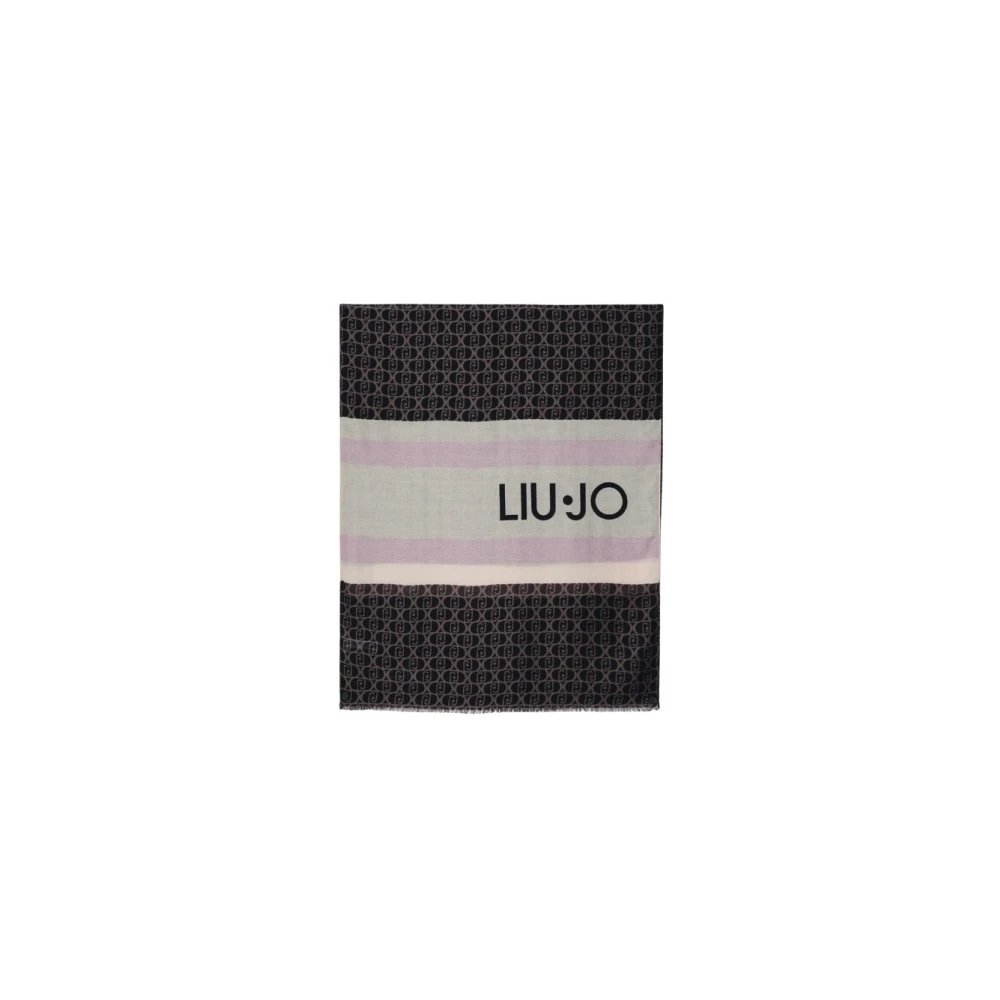 Liu Jo Young Logo Sjaal Stola Black Dames