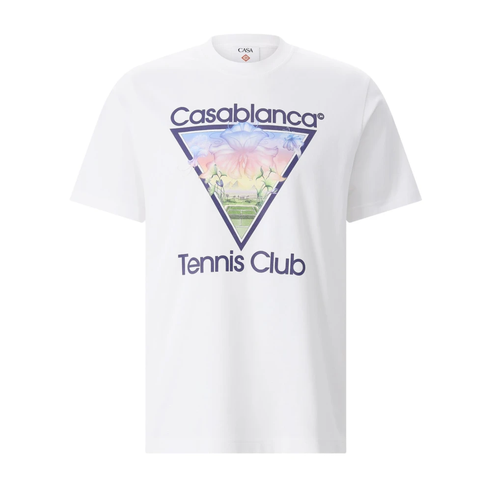 Casablanca Logo Patch Oversized T-Shirt - Male - T-Shirts - White - L - Tops