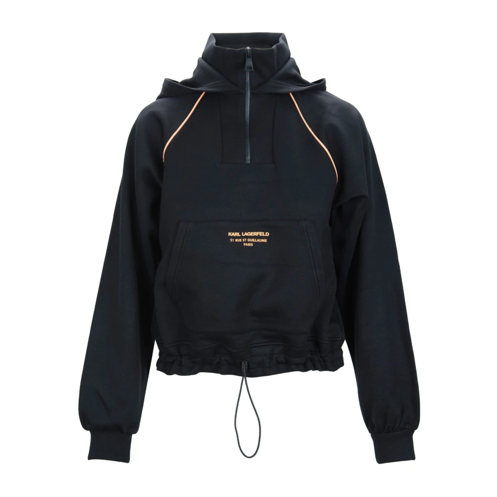 Karl Lagerfeld Dames Sweater met rits Black Dames