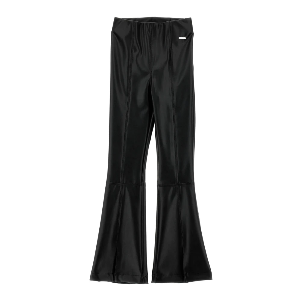 Monnalisa Girls Black Pantalone In Viscosa - Trousers - 10 Y - Kids