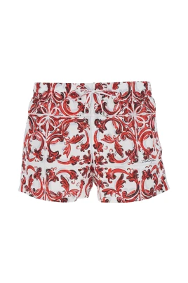 Majolica-mönstrade korta badshorts